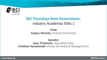 Next Generations: Industry Academia Talks 1