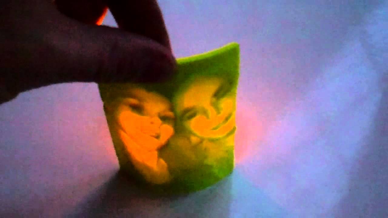 3D Printed Customized Lithophane in Action YouTube