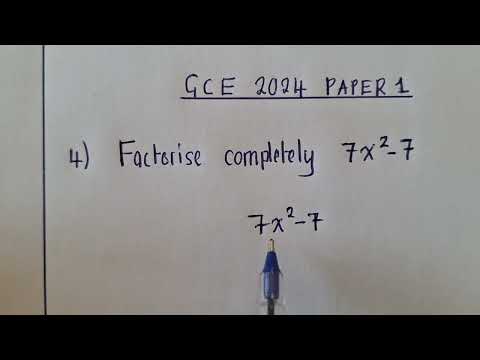 GCE 2025 Paper
