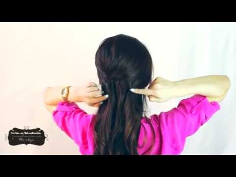 ★ CUTE HAIR-BUN HALF-UP HAIRSTYLE TUTORIAL FOR MEDIUM LONG HAIR | Everyday UPDO Peinados