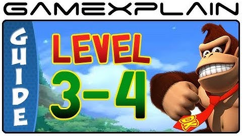 Donkey Kong Country Returns 3D: 3-4 Damp Dungeon (Puzzle Pieces, KONG Letters Guide, Walkthrough)