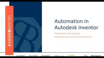 Automation in Autodesk Inventor 2022
