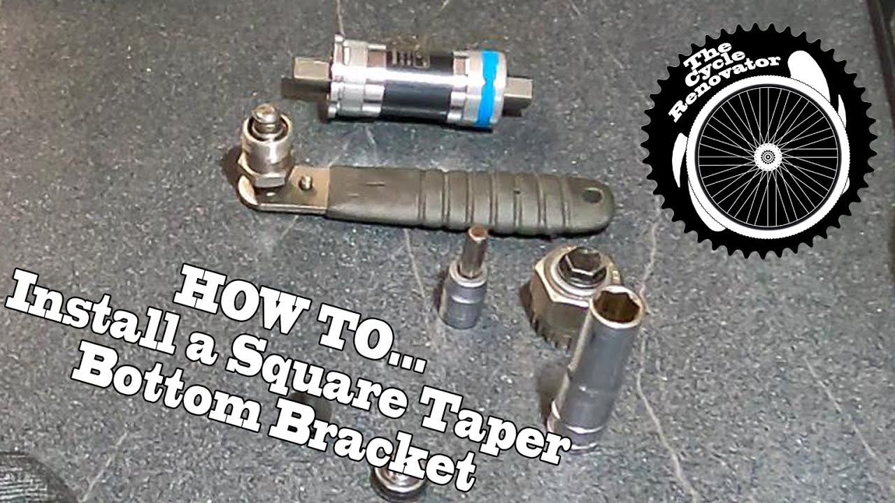 How To Replace Square Taper Bottom Bracket Bottom Bracket replacement Square Taper removal and install UN-300 -THE