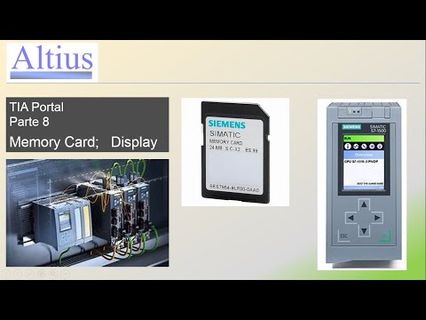 Altius  8 TIA Portal conectores, MMC Memory Card, CPU Display