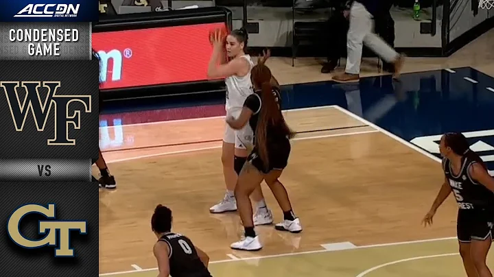 Wake Forest vs. Georgia Tech Condensed Game | 2021-22 ACC Women’s Basketball