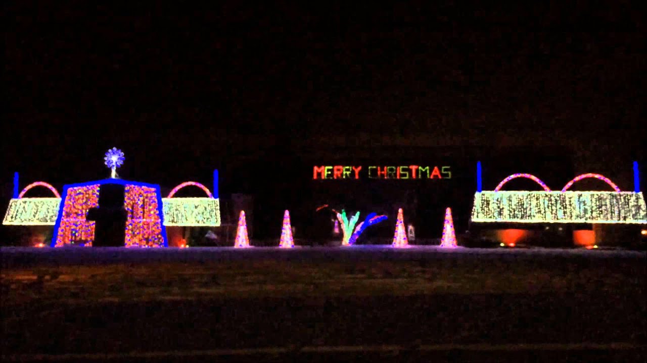 Christmas dubstep light show