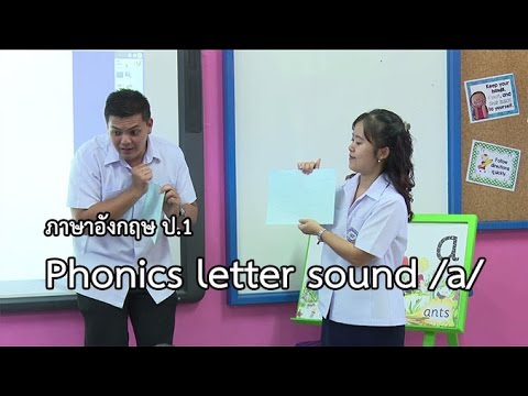 ภาษาอังกฤษ ป.1 Phonics letter sound /a/ Mr.Luis Manuel C.Pascual, ครูนฤทัย คำเทพ