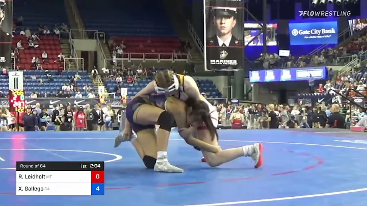 112 Lbs Round Of 64 - Robin Leidholt, Montana Vs X...
