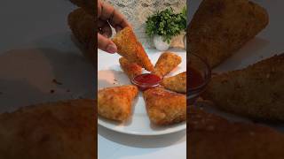 trending recipe of potato bread roll/ easy samosa recipe/ asmr cooking #shorts #asmr