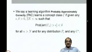 Mod-07 Lec-19 Learning and Generalization; PAC learning framework