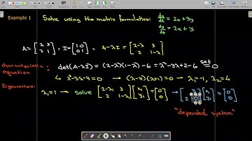 Homogeneous Systems of DE