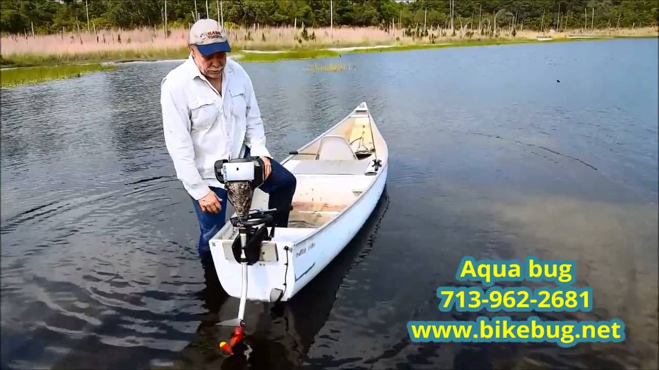 Aqua Bug Outboard Motor - YouTube