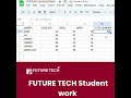 FUTURE TECH STUDENT WORK