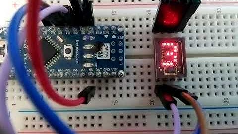 Vintage LED display 5082-7356 running demo