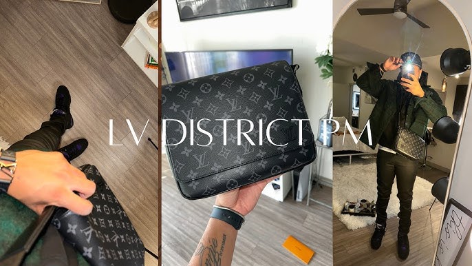 LOUIS VUITTON DISTRICT PM MESSENGER BAG UNBOXING 