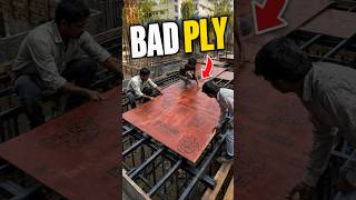 Cheap Shuttering Plywood Can Ruin Your Slab 😳 | Bad Plywood = Bad Concrete Finish 😳