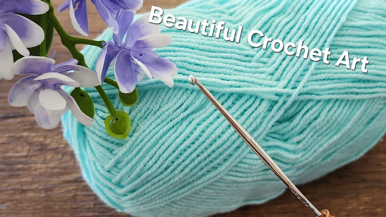 Простой и стильный узор для вязания крючком 🩷 Новый узор для вязания крючком