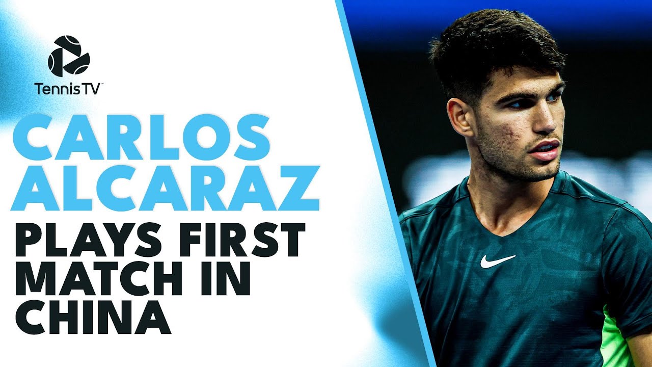 Carlos Alcaraz Plays First Match In China! 🔥 | Beijing 2023