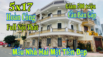 Mẫu Nhà Góc Hai Mặt Tiền Như Biệt Thự Mini 5x17 Đã Hoàn Công | Bán Nhà Dĩ An Bình Dương | Hồng Sơn