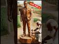Mr Patlo🔥an Old Carpenter, One Tree, One Life-Size Wooden Story #woodensculpture #shortvideo