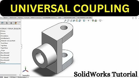 Universal Coupling Design in SolidWorks | Robo CAD