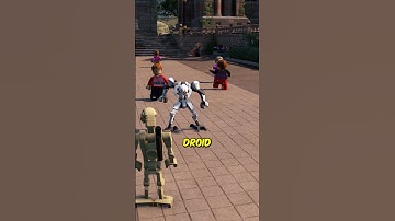 What happens when a Battle Droid meets a Battle Droid in LEGO Star Wars?
