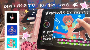 My animation workflow on the Huion Kamvas 13 gen 3! (review) 🌸