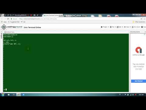 How to compile and execute C programme in Unix with GCC Compiler