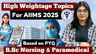 AIIMS Bsc Nursing Exam - Most Important Chapters & Topic