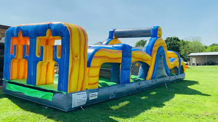 Greysons Inflatables Mega Marble 40 Foot Obstacle ...