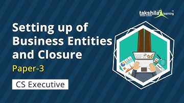 WINDING UP | Setting up of Business Entities and Closure - Paper-3 Group 1 CS Executive
