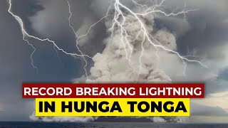 Record Breaking Lightning Storm in Hunga Tonga Eruption 2022 | In Five Minute