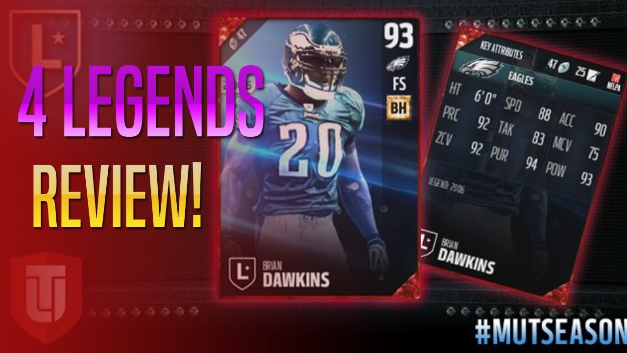 Full Review - 4 Legend Weekend in MUT Led by Brian Dawkins!