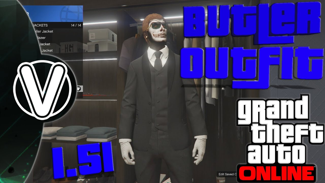 Verwoesten Huiswerk binnenplaats GTA 5 Online | Butler Outfit 1.51 (GTA 5 Online Outfits) - YouTube