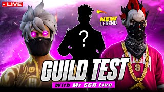 FREE FIRE LIVE 1V4 GUILD TEST | MSR E-SPORTS | MR SCR