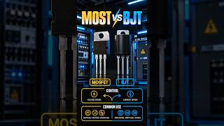 MOSFET and BJT TRANSISTOR.#automation #engineering #TechTips #TechExplained #technology #electricity