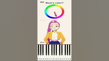 Pick a Color (Kpop Demon Hunters) @fash - Piano Tutorial