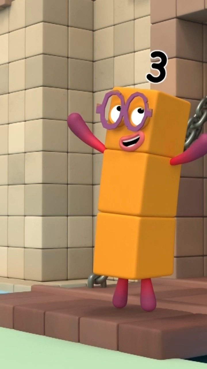 Back to School Counting Fun: Colourful Painting Numbers - Part 2 | Number Three | Numberblocks