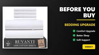 RUVANTI 100 Cotton Percale Sheets Review