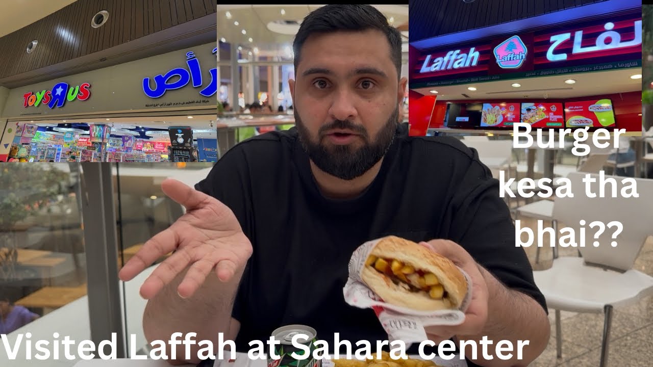LAFFAH UAE FOOD REVIEW| SAHARA CENTER UAE🇦🇪| OFF DAY PER KYA KHAYA & SHOPPING| Dubai viral food