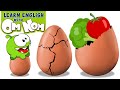 EATING HEALTHY WITH OM NOM! Learn Vegetables with Surprise Eggs Toys | Learning Cartoons for Kids