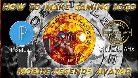 How to make gaming logo | mobile legends avatar just using your phone | pixelLab tutorial