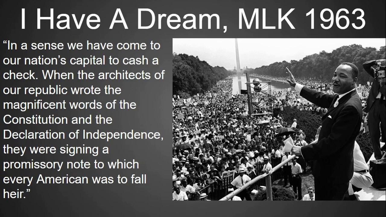 I Have A Dream MLK Quick Analysis YouTube