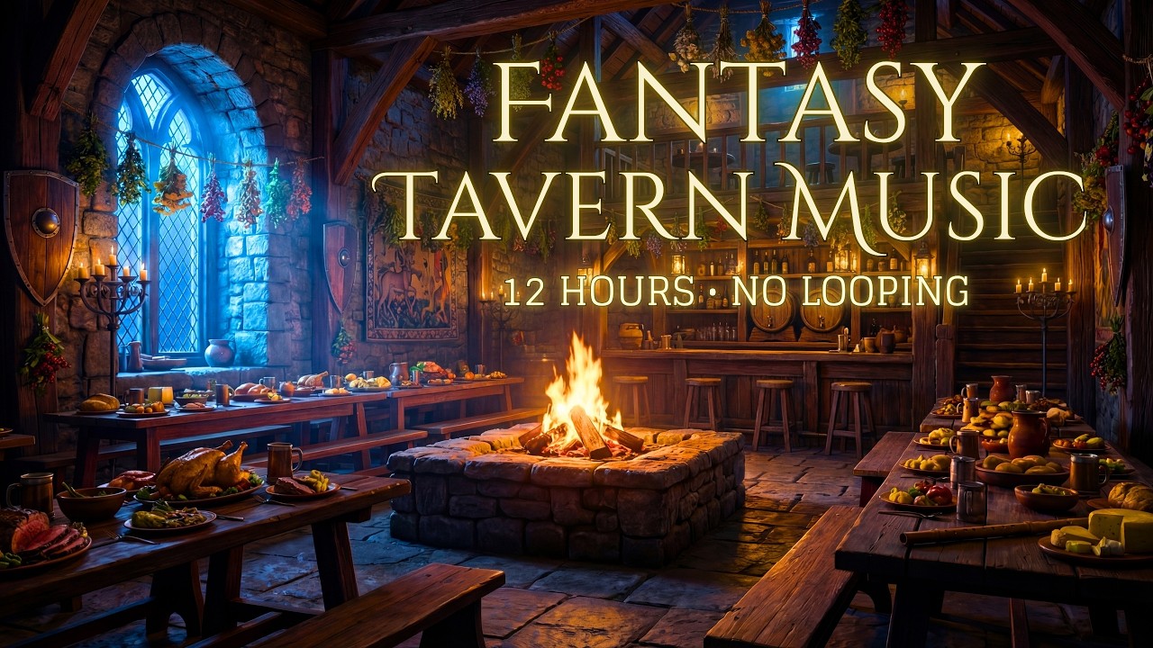 12 Hours of Medieval Tavern Music | Warm Celtic Melodies for Study, Sleep, Good Vibes & RPGs