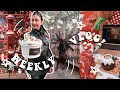 the MOST FESTIVE vlog ever | Decorating the house, Gingerbread banana vegan protein loaf recipe!