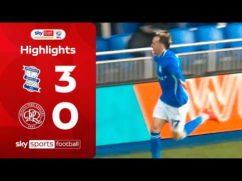 Millar strikes twice as Blues dominate! | Birmingham 3\u002D0 QPR | EFL Highlights
