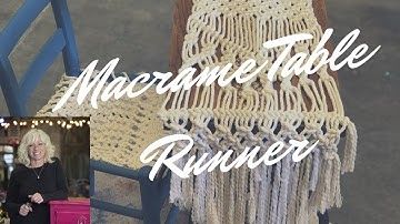 Macrame Table Runner