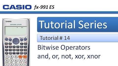 Hoe u bitgewijze en, of, niet, xor- en xnor-bewerkingen uitvoert in de rekenmachine