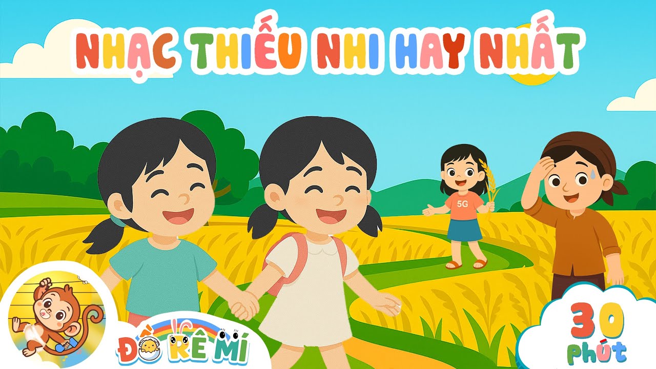 Hạt Gạo Làng Ta, Đi Học, Cháu Vẽ Ông Mặt Trời | Lk Nhạc Thiếu Nhi Sôi Động Hay Nhất Cho Bé