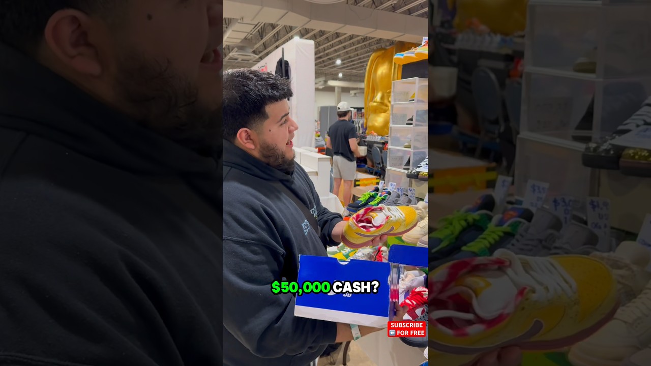 $50,000 Deal For Yellow Lobster Dunks… Who Won? 😳🤷‍♂️